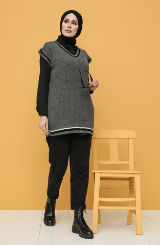 Grau Pullover 0119-03
