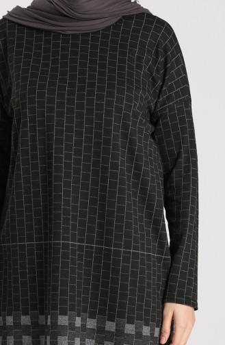 Checkered Tunic 1467-01 Black 1467-01