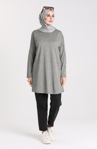 Bat Sleeve Tunic 1471-01 Gray 1471-01