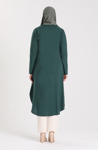 Buttoned Tunic 1003-01 Emerald Green 1003-01