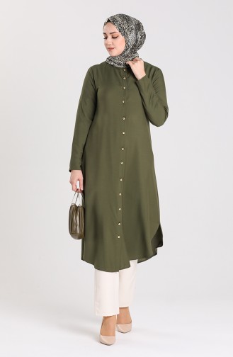 Buttoned Tunic 1003-05 Green 1003-05