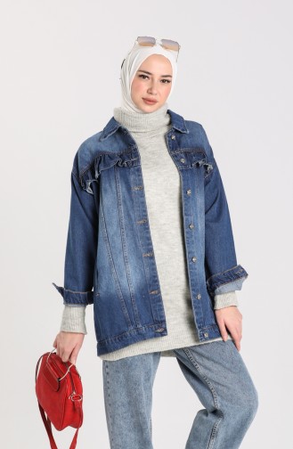 Jeansblau Jacke 1128-01