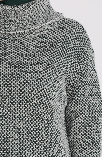 Smaragdgrün Pullover 4198-08