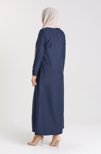 Navy Blue Abaya 4054-01