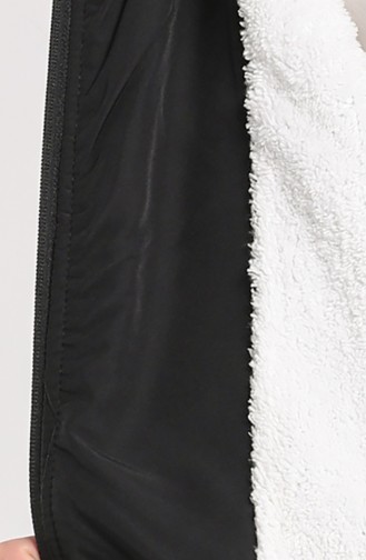 Bondite Fabric Zippered Coat 0604-01 Black 0604-01