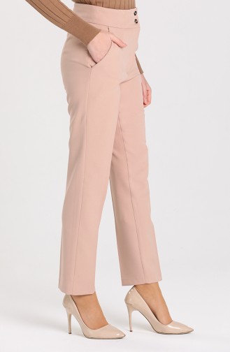 Straight Leg Trousers with Pockets 1003-01 Mink 1003-01