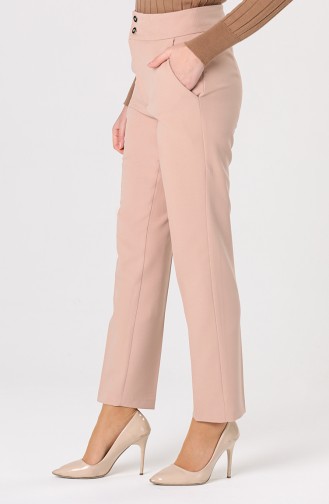 Straight Leg Trousers with Pockets 1003-01 Mink 1003-01