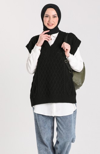 Knitwear V-neck Sweater 4267-04 Black 4267-04