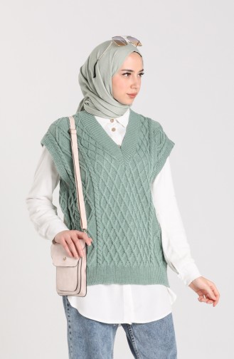 Knitwear V-neck Sweater 4267-05 Sea Green 4267-05