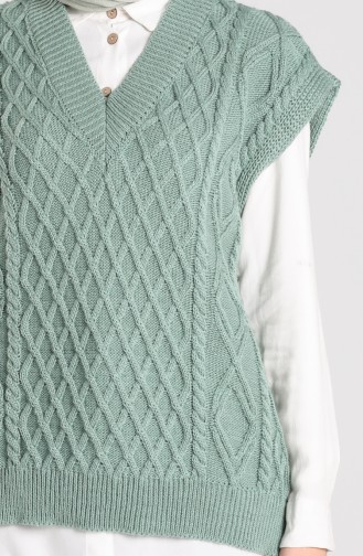 Knitwear V-neck Sweater 4267-05 Sea Green 4267-05