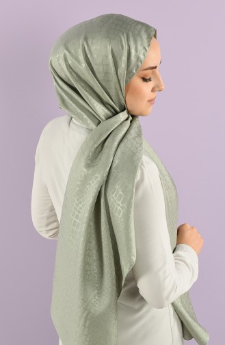 Düz Twill Jakar Şal 15246-11 Çağla Yeşili