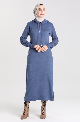 Robe Hijab Bleu Marine 2343-07