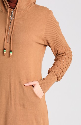 Robe Hijab Café au lait 2343-08