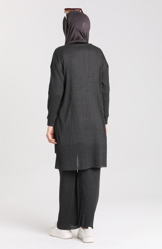 Asymmetrical Pocket Tunic Trousers Double Suit 7731-04 Anthracite 7731-04