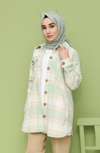 Cepli Oduncu Gömlek 5033A-02 Mint Yeşil