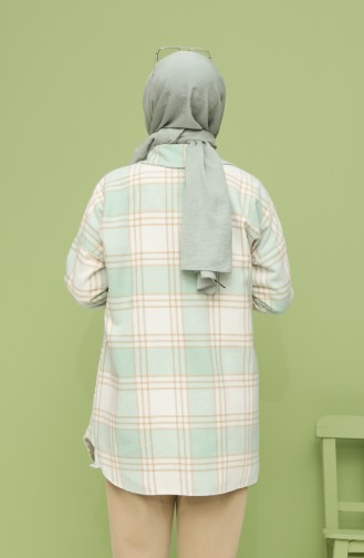 Cepli Oduncu Gömlek 5033A-02 Mint Yeşil