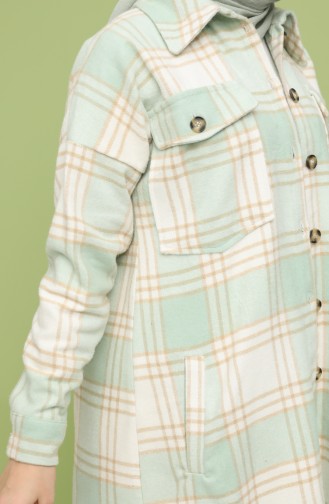 Mint green Overhemdblouse 5033A-02