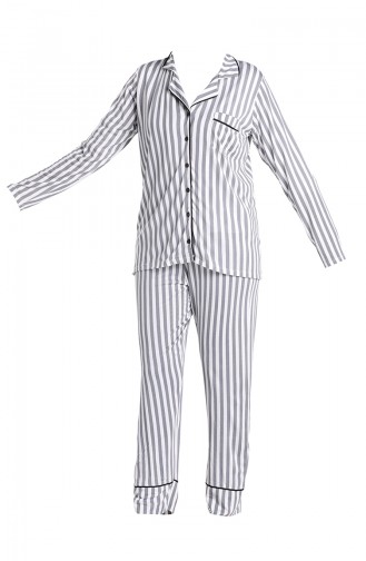 Grau Pyjama 5403-01