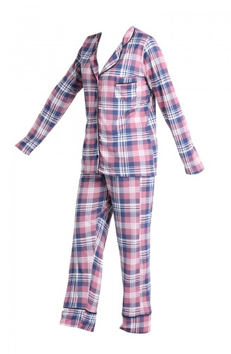 Dunkelblau Pyjama 5421-01
