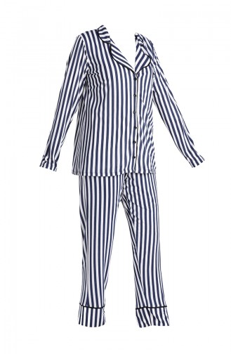 Dunkelblau Pyjama 5625-01