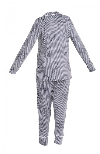 Dunkelblau Pyjama 5627-01