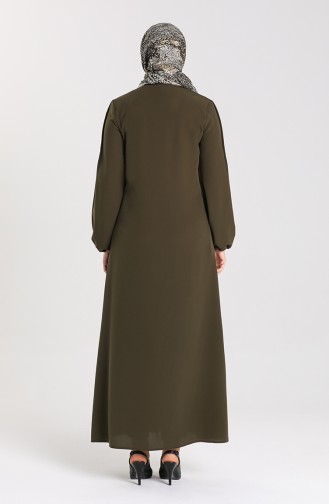 Khaki Abaya 15002-02