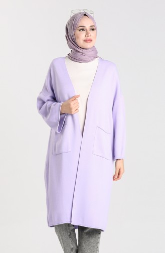 Knitwear Sweater with Pockets 4100-10 Lilac 4100-10