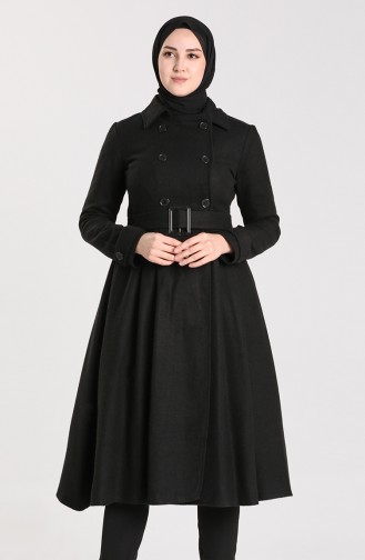 Stamp Coat with Belt 5183-03 Black 5183-03
