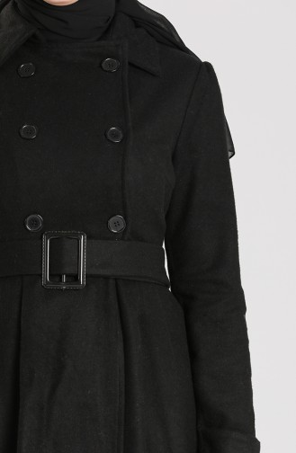 Stamp Coat with Belt 5183-03 Black 5183-03