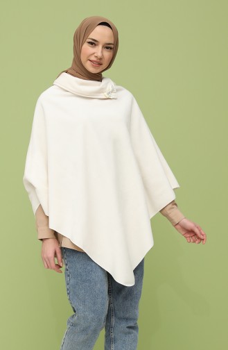 Cream Poncho 90679-01