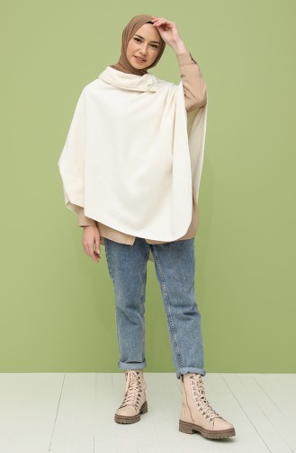 Creme Poncho 90679-01