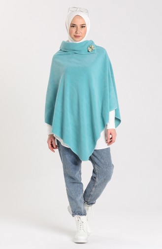 Unreife Mandelgrün Poncho 90679-07
