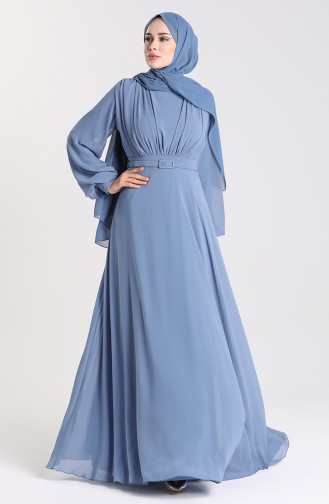 Habillé Hijab Indigo 5422-02