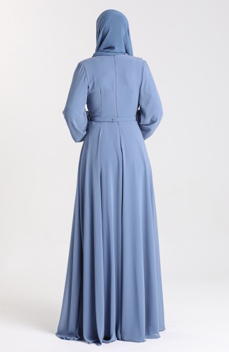 Habillé Hijab Indigo 5422-02