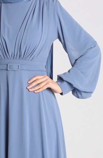 Habillé Hijab Indigo 5422-02