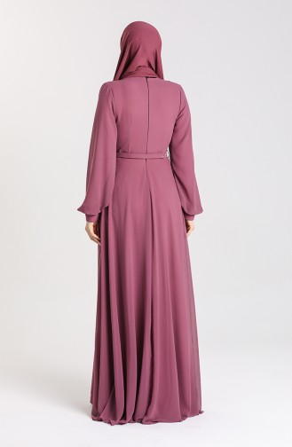 Dunkel-Rose Hijab-Abendkleider 5422-06