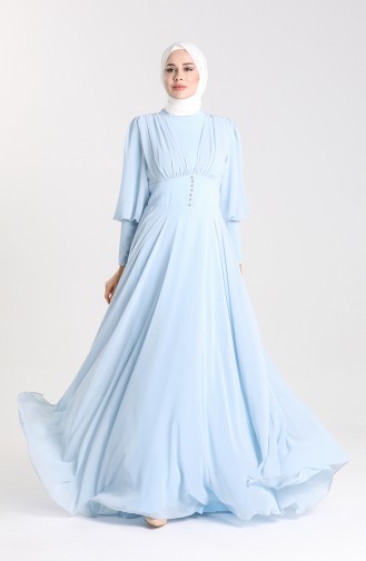 Habillé Hijab Bleu Bébé 5381-05