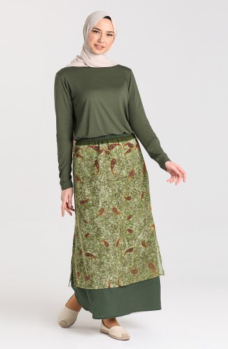 Khaki Rok 2323B-02