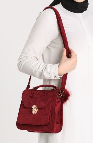 Claret red Shoulder Bag 4012BO