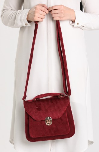 Claret Red Shoulder Bags 4012BO