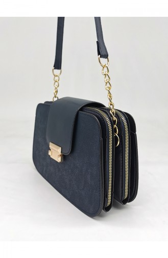 Navy Blue Shoulder Bags 3543-45