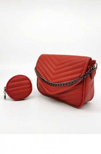 Red Shoulder Bags 3568-40