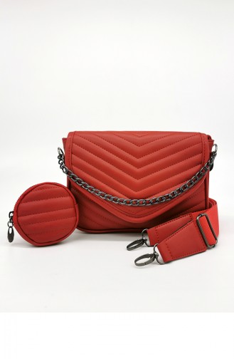 Red Shoulder Bags 3568-40