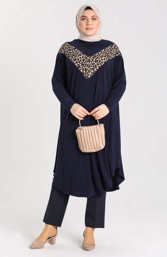 Leopar Garnili Sandy Tunik 7024-02 Lacivert