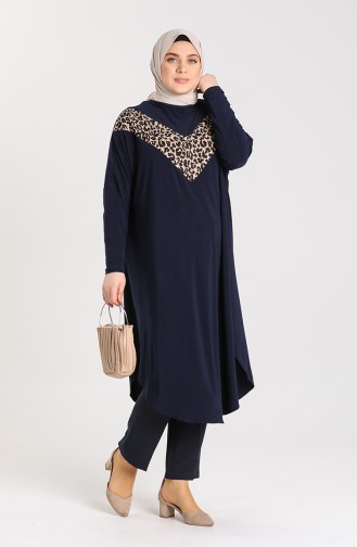 Leopar Garnili Sandy Tunik 7024-02 Lacivert