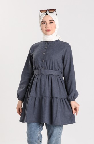 Belted winter Tunic 21k8196-01 Indigo 21K8196-01