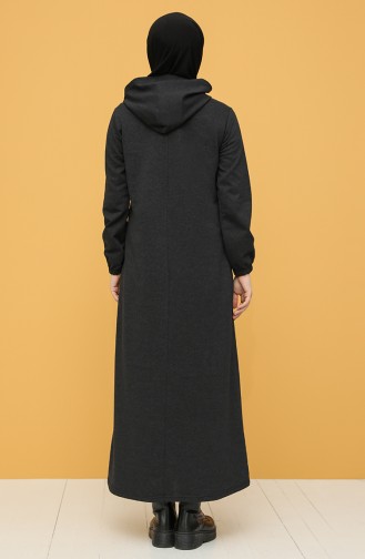 Anthracite Hijab Dress 6003-02