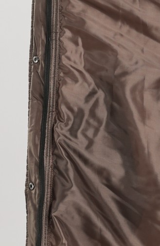 Quilted Coat with Belt 5165-01 Dark Khaki 5165-01