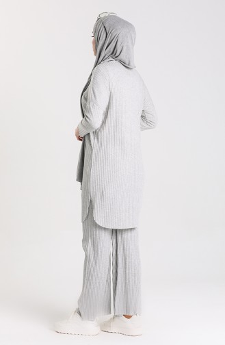 Tunik Pantolon İkili Takım 7732-06 Gri