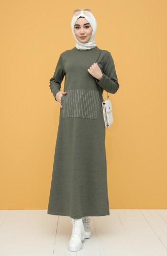 Robe Hijab Khaki 6000-01